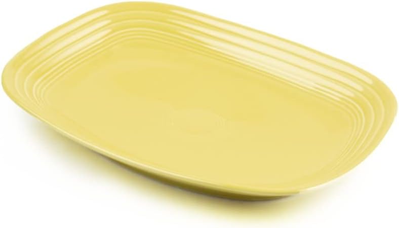 Fiesta® Rectangular Platter, (11.75") – Durable Ceramic, Lead-Free, Dishwasher/Microwave/Oven Safe – Made in USA Dinnerware - Sunflower