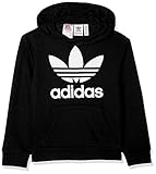 Capucha con cuello cruzado adidas CD6499 Sudadera, Niños, Negro/Blanco, 128 (7/8 años)