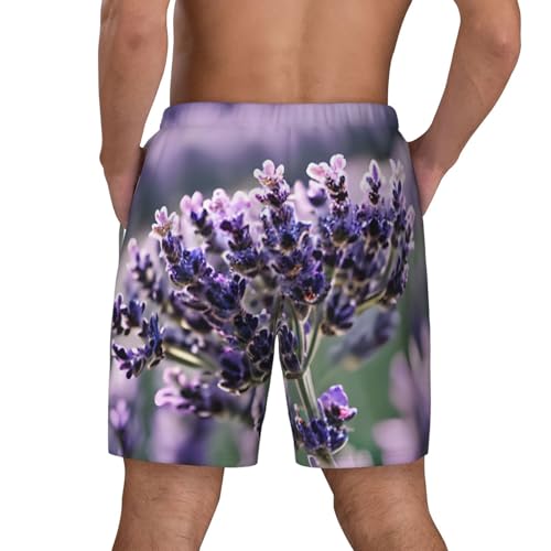 Bañador para hombre con estampado de flores ropa de playa ligera de secado rápido 7