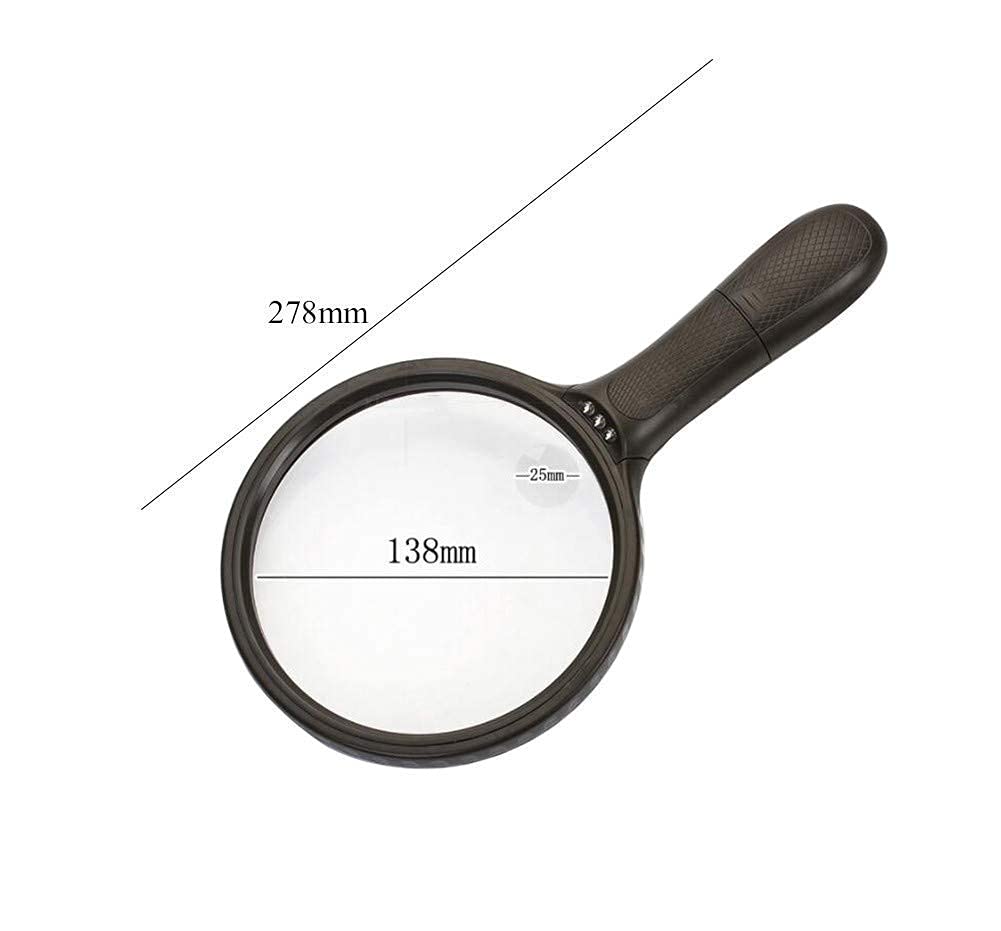 Magnifyiglasses Lenti di ingrandimento Readimagnifier Lente di ingrandimento Portatile Lente di ingrandimento illuminata Portatile Lente di ingrandimento oversi