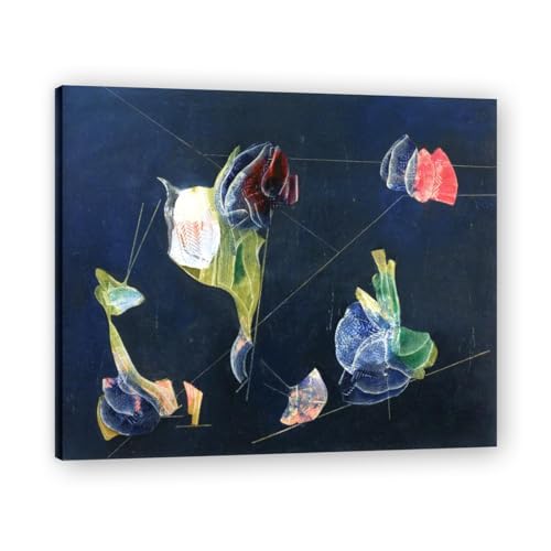 Reproduction de peinture à l'huile Max Ernst Exotic Flowers sur toile premium 40x50cm