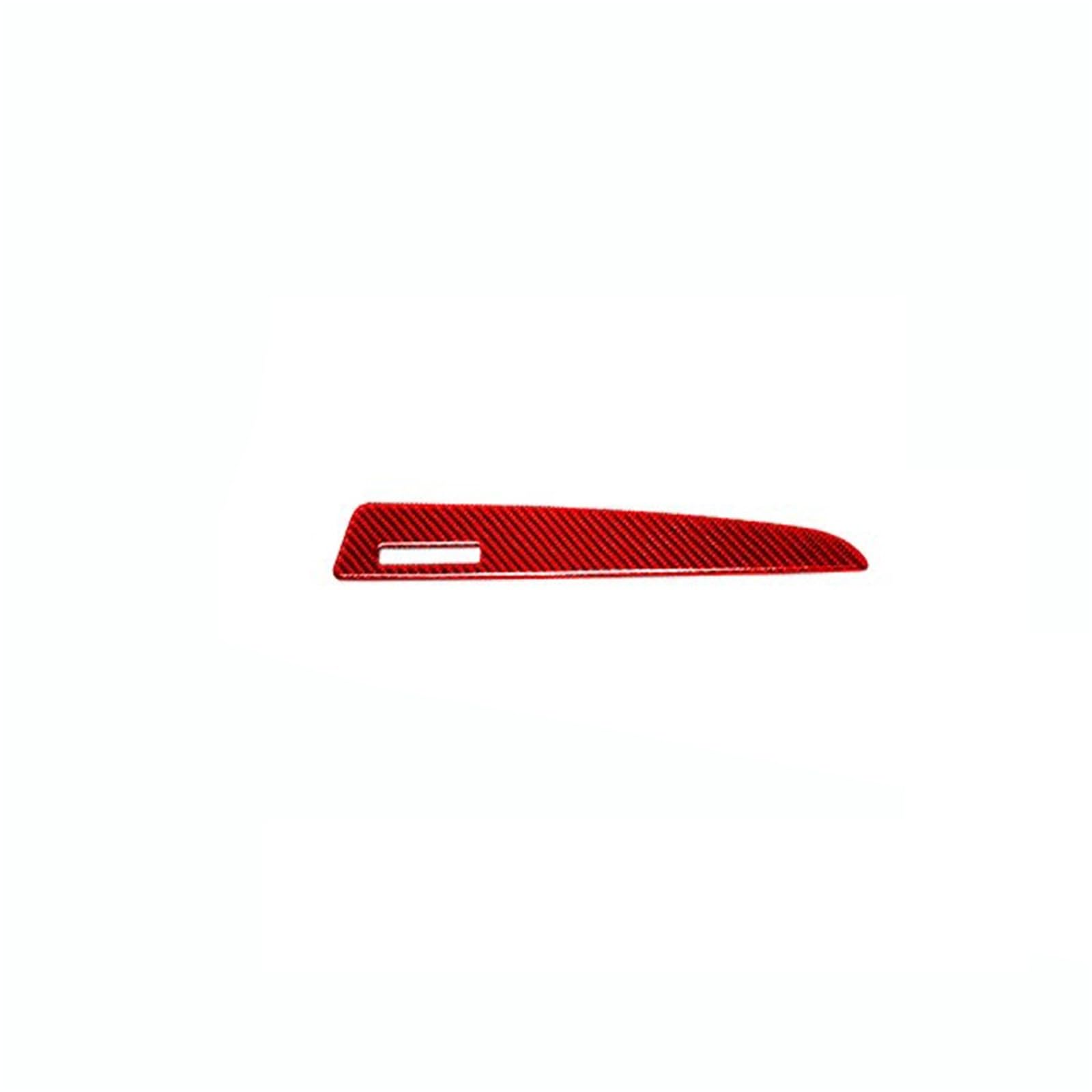 for Q5 SQ5 8R 2010-2018 Carbon Fiber Co-Pilot Instrument Glove Box Panel Strip Car Interior Accessories Decorative Stickers FRTRGVUVXP(Red RHD)
