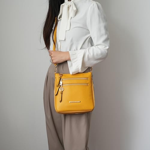 Image of MKF Collection Crossbody Bag for Women, Vegan Leather Expandable Messenger Purse, Pocketbook Handbag Shoulder Bag by Mia K