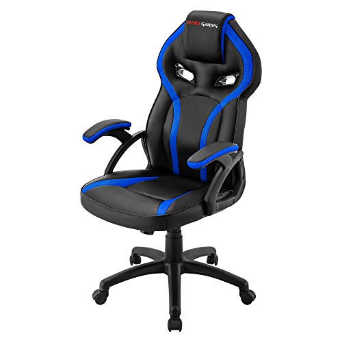Mars-Gaming-MGC118BBL-Silla-Gaming-Ergonomica-en-PU-y-Nylon-Regulable-Azul
