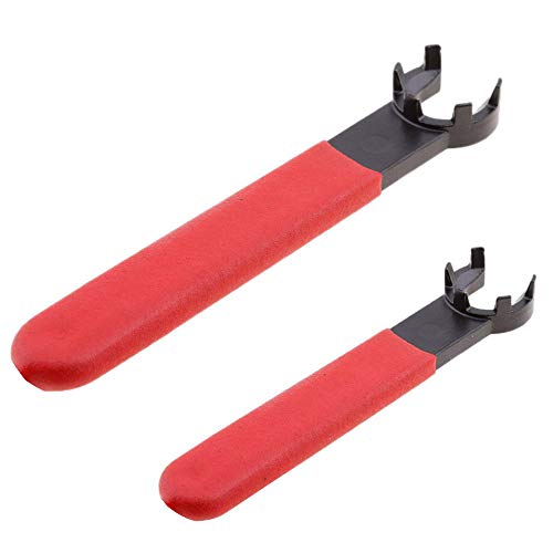 Eyech 2pc ER16 / ER20 M Collet Chuck Wrench Spanner with Skidproof Handle for Clamping Nut Milling Machine Lathe Clamping Tools