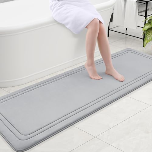 Grandaily Memory Foam Bath Mat Rug 70x24, Ultra Soft, Non-Slip