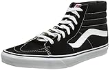 Vans Unisex-Erwachsene Sk8-hi Classic Suede/Canvas Sneaker, Schwarz Black Black White, 40.5 EU