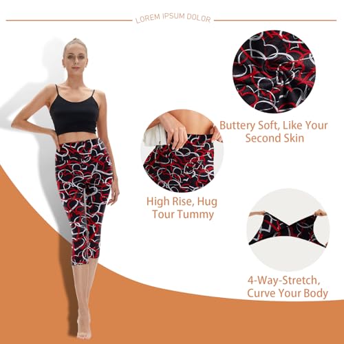 High Waisted Leggings for Women - No See Through Tummy Control Cycling Workout Yoga Pants with Pockets Reg & Plus