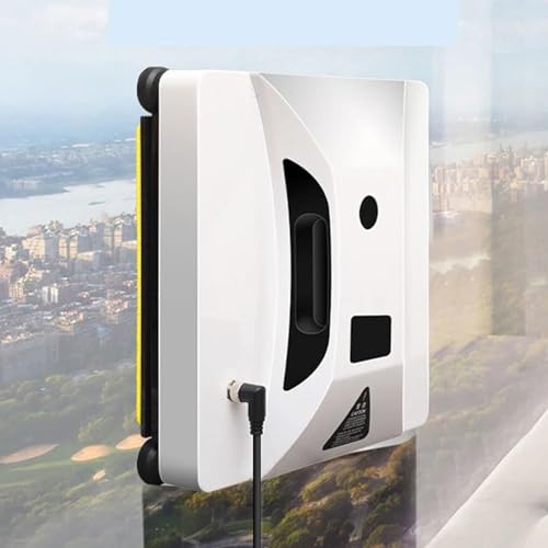 Image of JinJiaLL Robotic Window Cleaner with Dual Spray, 2800pa High Suction Vacuum Robot with Smart APP/Remote Control, Electric Glass Wall Washing Washer, Anti-Falling, for Home