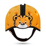 SafeheadBABY Soft Baby Head Protector Helmet for Crawling and Walking 7–24 Months – Ultra-Lightweight & Breathable Infant Safety Helmet That Grows with Your Baby (Head Circ. 40–52 cm) – Tiger Orange