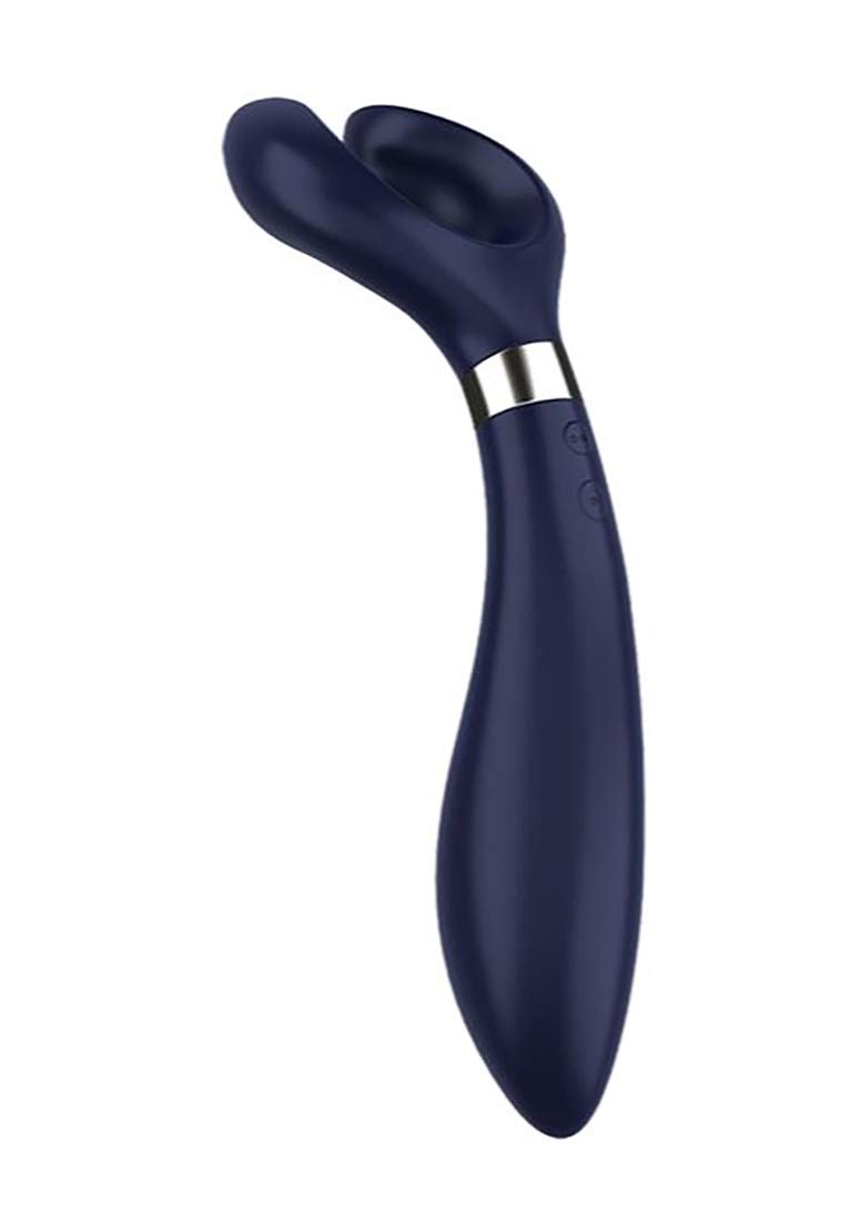 Satisfyer Endless Fun Vibrador para parejas 33 usos posibles con 100 funciones de vibración | Fuerte y silencioso para mujer y hombre | Utilizable como consolador y para estimulación del clítoris.