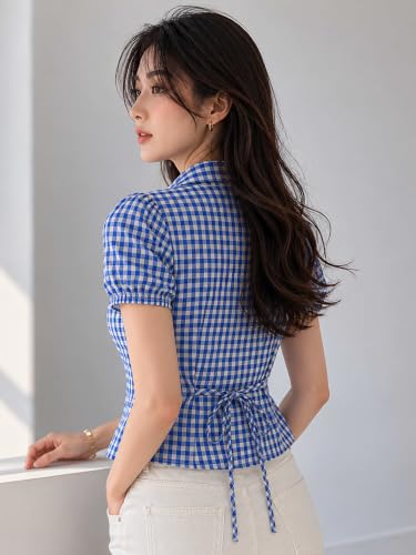 EZLIA blue cotton top – image 4