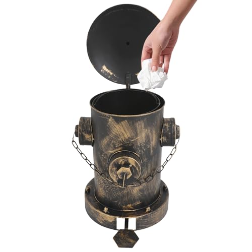 Caneca de basura vintage con pedal capacidad grande