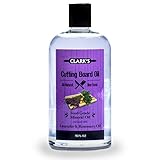 CLARK'S Cutting Board Oil (16oz) | Enriched with Lavender & Rosemary Oils | Food Grade Mineral Oil |Butcher Block Oil & Conditioner