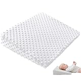 Oreiller compensé pour nouveau né coussins d'allaitement larges et stables pour l'allaitement oreiller anti reflux pour nouveau né avec bosses sensorielles 3D support de crachat incliné à 30 degrés