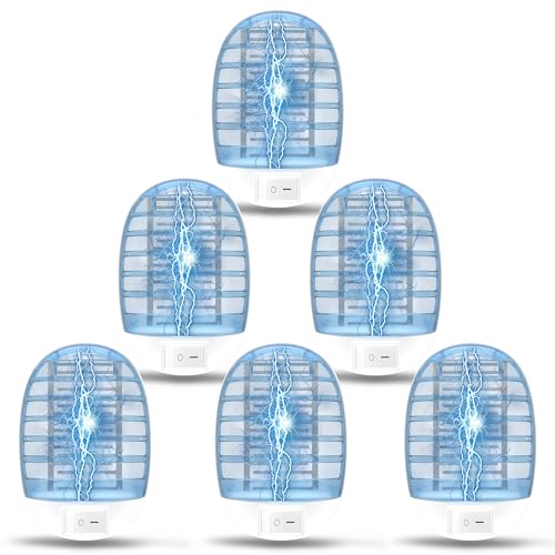 Indoor Bug Zappers, Fly Traps for Indoors, Insect Traps for Home Mosquito Killer for Kids & Pets, Home, Kitchen, Bedroom, Baby Room, Office (6 Packs)