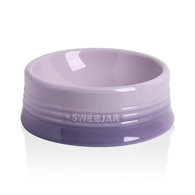 Sweejar Cuenco de cerámica Degradado, para Perros Grandes y Gatos Grandes