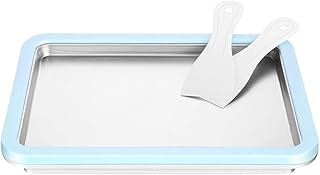 TOMVAES Ice Cream Maker, Ice Cream Plate With 2 Spatulas for Kids Family, Food Grade Stainless Steel Pan Ice Cream Machine...