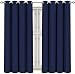 Produktbild Utopia Bedding Vorhang - 2 Stück - Verdunkelungsvorhang, wärmeisolierende Fenstervorhänge / -verkleidung (Marine, 137 x 117 cm)