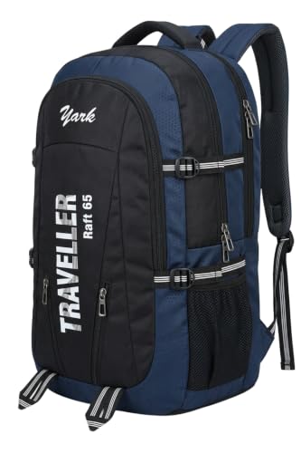 Image of Stylbase 50 Litre Rucksack Bag for Men & Women, 4 Compartment Trekking Backpack, Hiking Travel Bag for Camping, Trekking & Tourist Trips