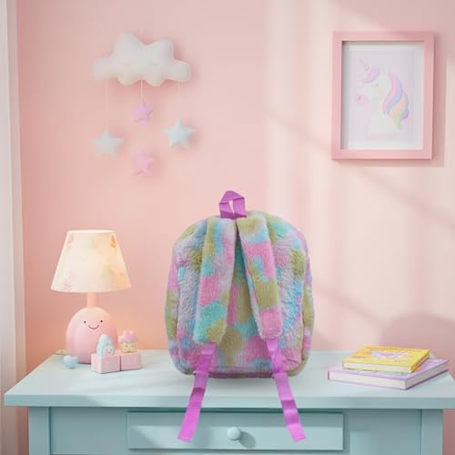 Image of Tickles Unicorn Plush School Bag Backpack Shoulder Bag Picnic Travelling For kids Boys & Girls