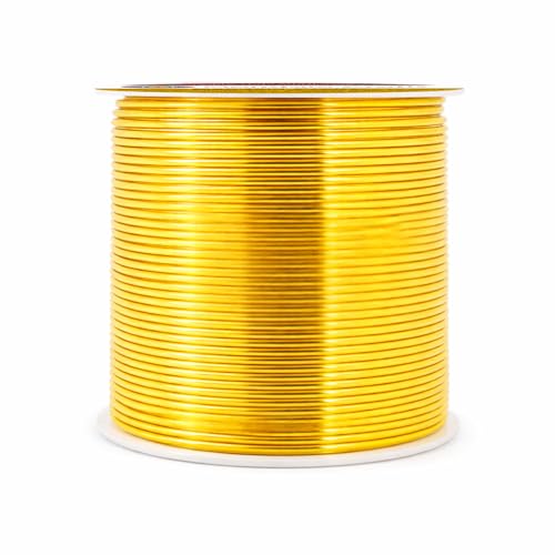 Image of Mandala Crafts 18 Gauge Anodized Aluminum Craft Wire for Jewelry Making - 100 FT Colored Flexible Light Gold Tone Wire - Bendable for Bonsai Armature Crafting Sculpting