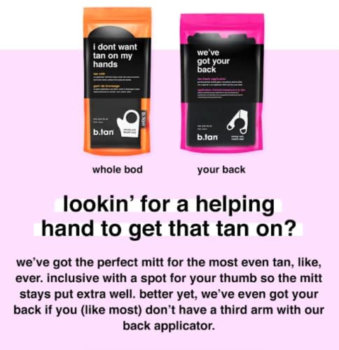 B.tan Back Self Tan Applicator | We've Got Your Back - Self Tanning Back Applicator With Handles, Streak-Free, Even Application, Velvety Soft, Reusable & Washable Sunless Tan #TOP6