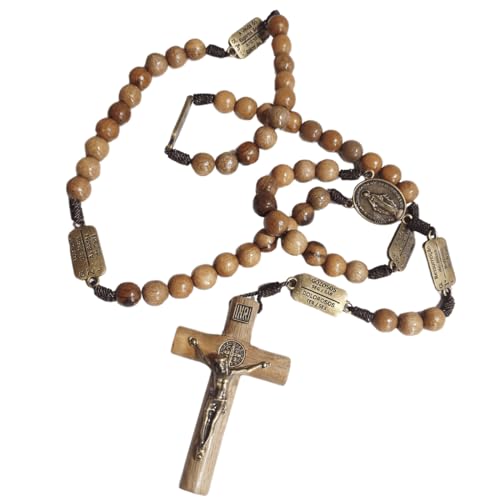 Terço Contemplação Dos Mistérios Do Rosário Nossa Senhora Das Graças Madeira Imbuia Com Saquinho Est
