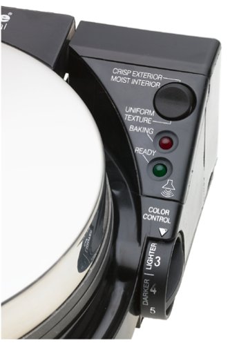 Chef'sChoice WafflePro Taste and Texture Select Nonstick Classic Belgian Waffle Maker with Unique Quad Baking System Easy to Clean, 4-Slice, DAA