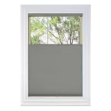 Picture of BlindsAvenue Cordless Top Down Bottom Up Cellular Honeycomb Shade, 9/16" Single Cell, Blackout, Antique Pewter, Size: 26.5" W x 48" H