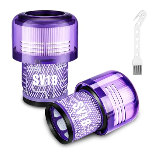 RONGJU 2 Pack SV18 Filter Replacement for Dyson Digital Slim/Spare Cordless Vacuum, Part No. 970612-01 for Dyson Digital Slim Filter