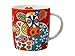 Maxwell & Williams Love Hearts Taza "Happy Moo Day" de Vacas de Porcelana, 370 ml – Rojo