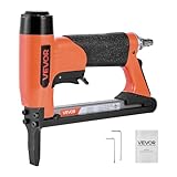 VEVOR Drucklufttacker, Druckluftnagler für Feindrahtklammern der Serie 50, 12,8 mm Krone, 6–16 mm Länge, max. 110 Stk. Klammergerät für Polsterarbeiten, Holzbearbeitung, Heimwerken