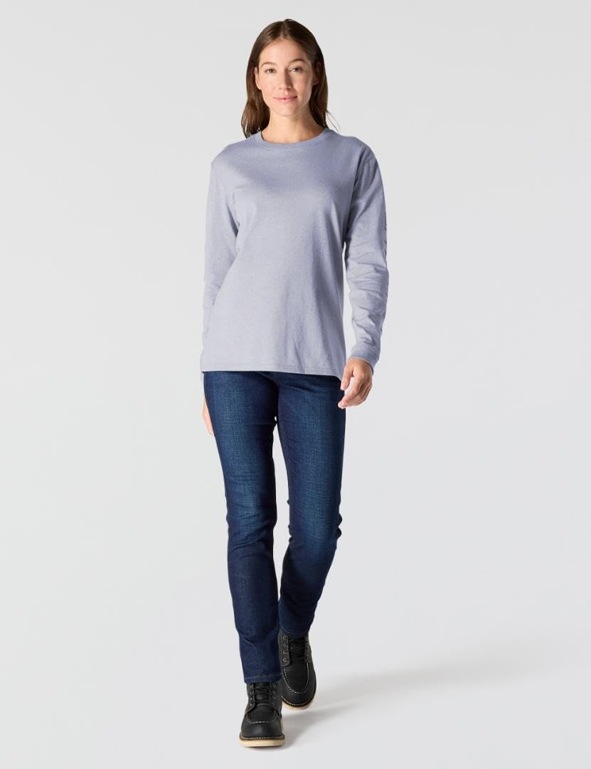 Carhartt Women's Loose Fit Heavyweight Long-Sleeve Logo Sleeve Graphic T-Shirt - Image 4