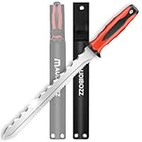 minyuexia Insulation knife with nylon bag: 11.18 inch double sharp blade - Insulating material cutting and garden sod knife(new red)