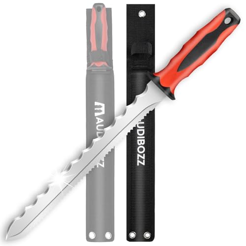 minyuexia Insulation Knife & Sod Cutter Knife 11.14-Inch Stainless Steel Sharp Double Sided Blade for foam insulation Rockwool and Lawn Repair