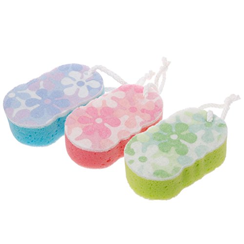 Preisvergleich Produktbild SimpleLife Massageschwamm - Badeschwamm Dusche Peeling Körperreinigung Wäscher Reinigung Duschschwamm