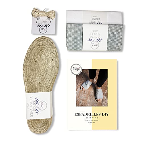 Espadrilles Chaussons Bleu pour Homme | Kit DIY TipuAndTapu