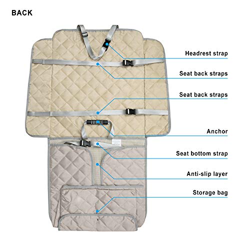 Bark Lover Deluxe Dog Seat Cover for Front Seat-More Durable Waterproof Front Seat Protector, High Heat Resistant and… - Image 7