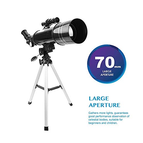 Telescopio Refractor Astronómico 70mm 400mm con Trípode y Soporte para Smartphone miniatura 2