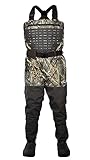 Paramount Outdoors Summit Insulated Breathable Camo Duck Hunting Chest Wader 1600 gram boots (Habitat, 10)