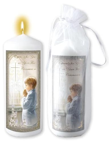 FHC First Holy Communion White Candle Boys 1st Communion Gifts Boys