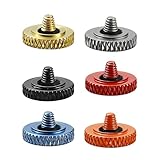 Stalora 6PCS Kamera Auslöser Knopf, Aluminiumlegierung, für Fujifilm X100VI X-T30 X-T20 X-T10 X-T3 X-PRO, Leica, Weicher Shutter Release Button, Konkaver Auslöseknopf, Rot/Braun/Orange/Schwarz