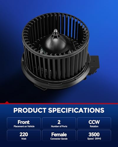 Image of KAX AC Blower Motor Fit for Explorer Taurus Flex MKT 2012-2019, Police Interceptor Utility /Sedan 2013-2019, MKS 2012-2016, Special Service Police Sedan 2014-2018 - HVAC Blower Motor Replaces# 700274