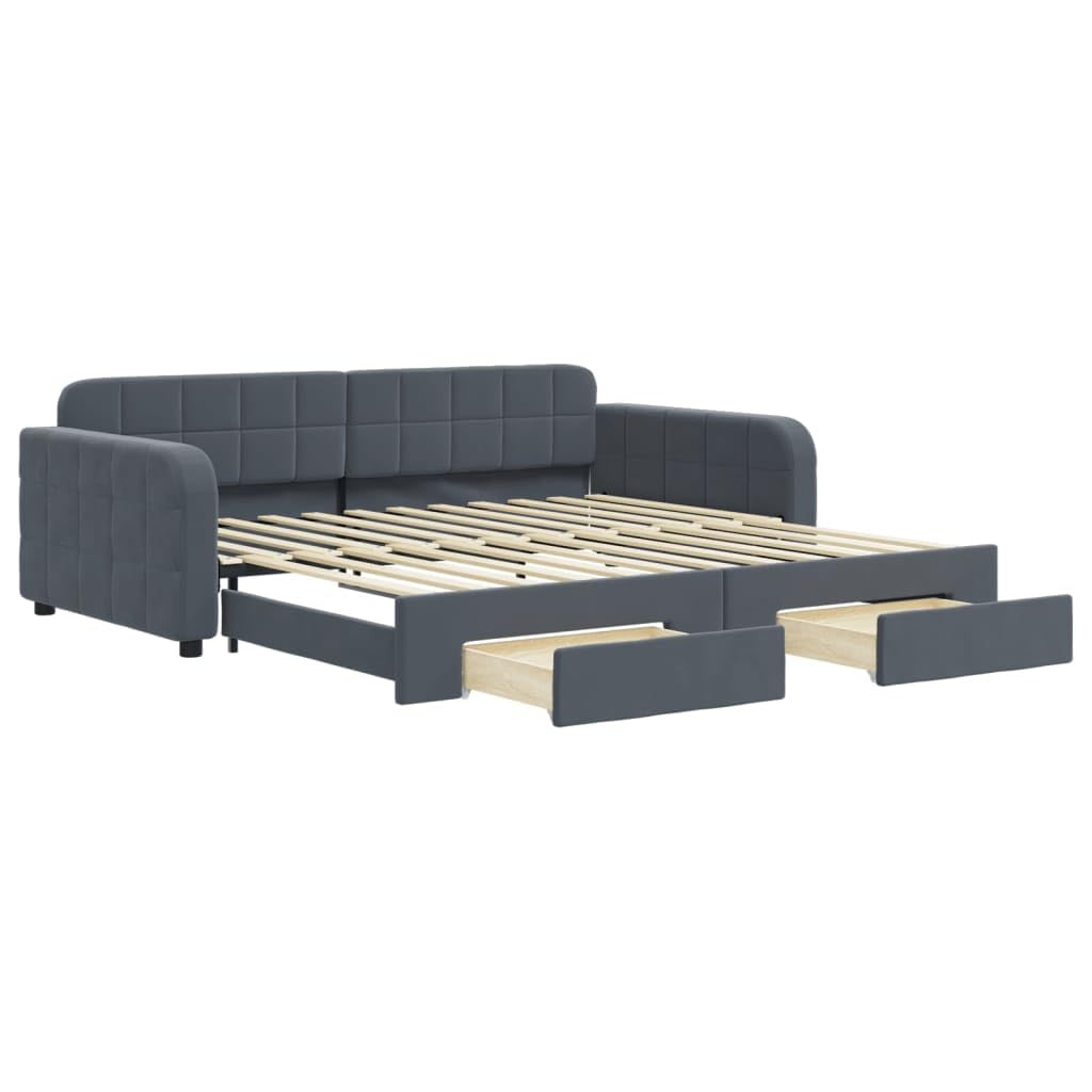 vidaXL Slaapbank zonder matras 90x190 cm staal wit vidaXL Slaapbank zonder matras 90x190 cm staal wit