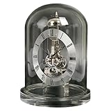Orologio meccanico al quarzo con suoneria oraria, design trasparente, base in acrilico, ideale per la casa e l'ufficio