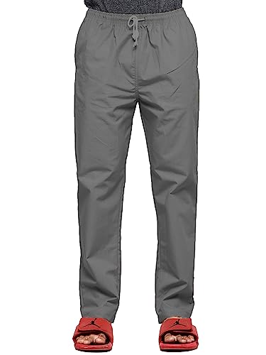 Image of Mens Solid Soft Cotton Grey Pyjama
