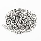 winova 304ステンレスチェーン 強力チェーン 錆びに強い 鎖 長さ2m 防犯用 ロック補助 耐荷重タイプ 屋外用チェーン ペット鎖 固定用 盗難 災害 侵入 転倒防止 (太さ 4mm)