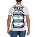 SEOCKA Vintage Argentina Argentinian Flag Pride Soccer Football Laptop Commuter Backpack Shoulder Bag Casual Back Pack Daypack Bags With Side Pockets For Work Travel Daily Use