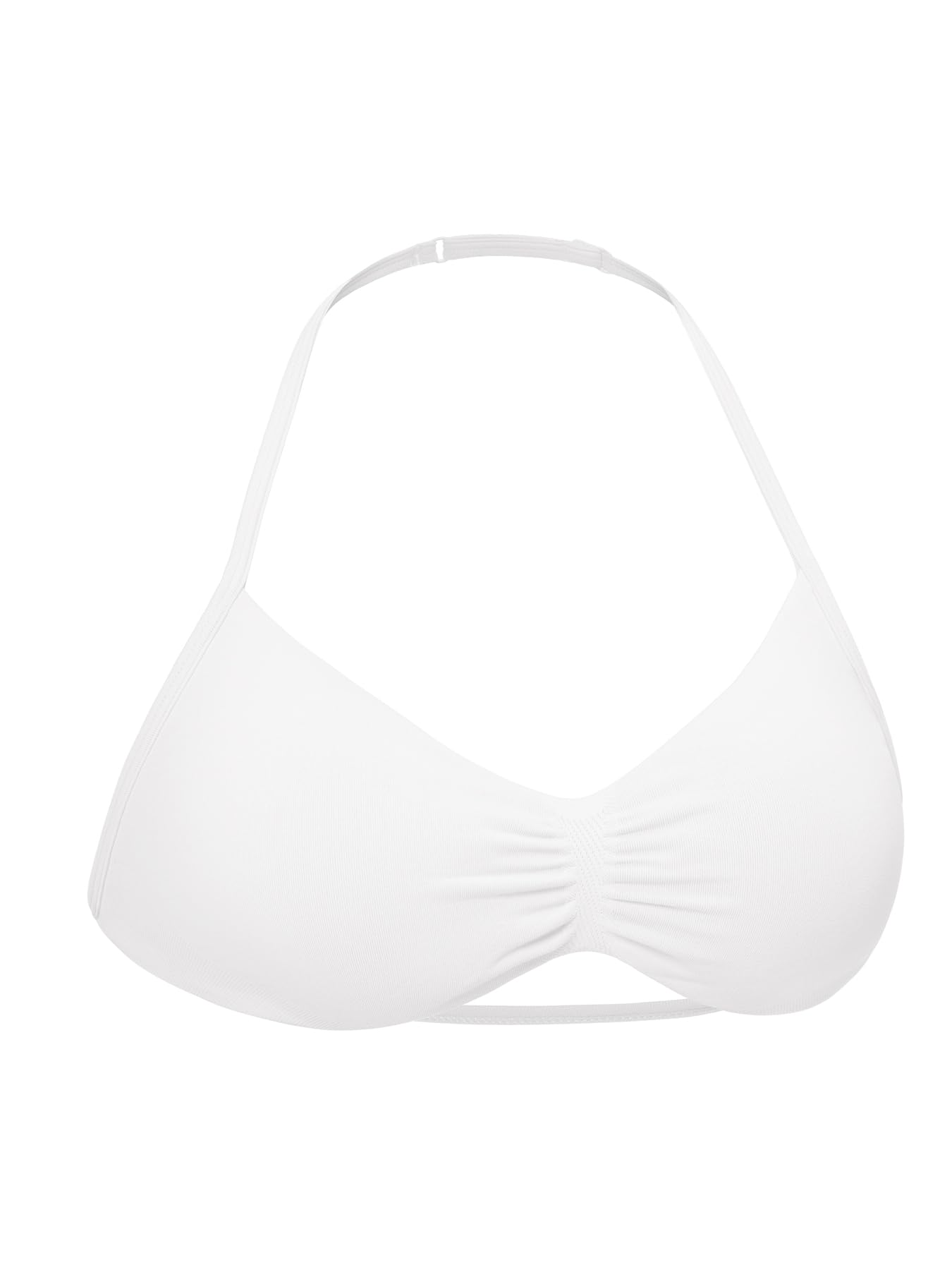 VOYJOY Impact Strappy Sports Bra Adjustable Padded Workout Gym Yoga Bra Crop Top for Women